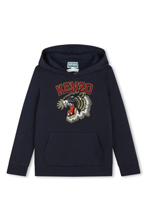 felpa in cotone blu KENZO KIDS | K6076784A